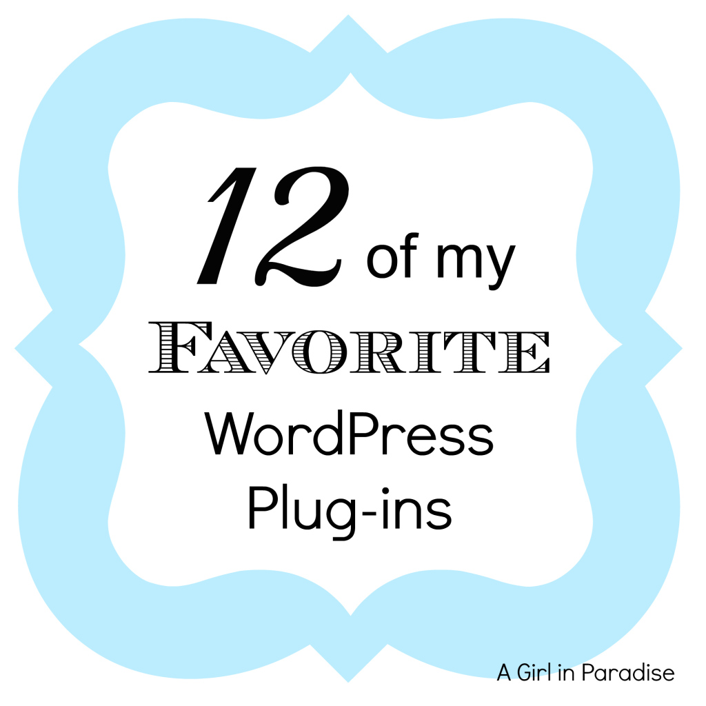 Favorite Wordpress Plug-ins