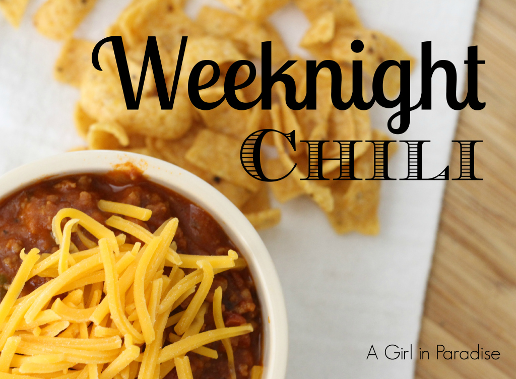 Weeknight Chili